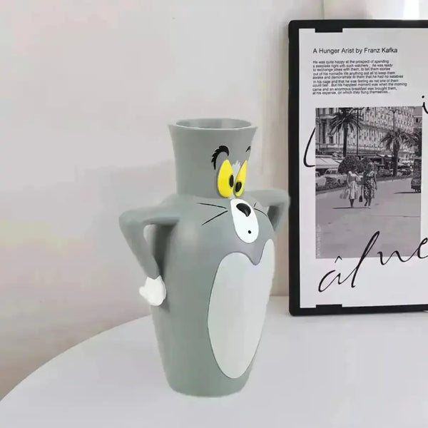 Tom Cat Shaped Novelty Cartoon Vase - Bear Hugs