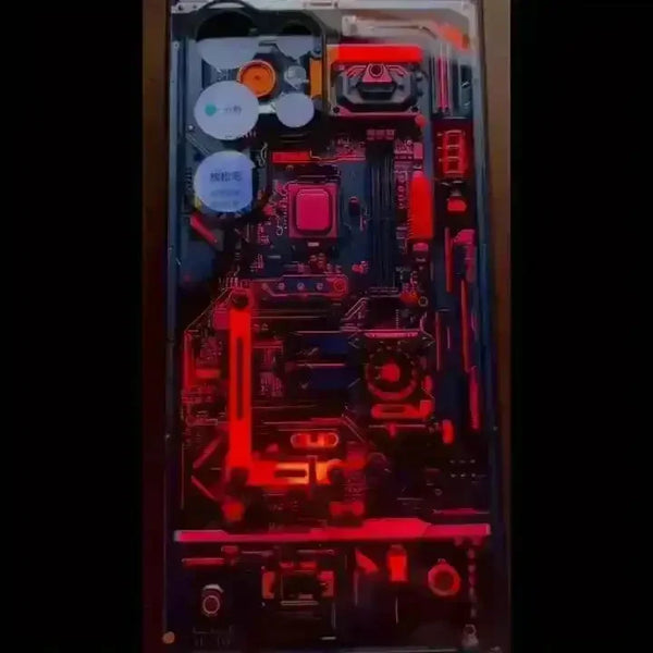 Transparent Sci-Fi Glowing Smart Cover (For Samsung) - Bear Hugs
