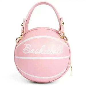 Trendy Basketball Shaped Crossbody Bag - Bear Hugs