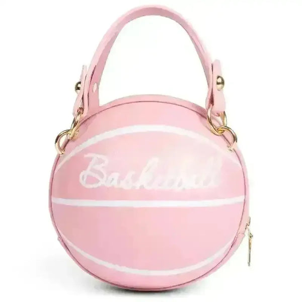 Trendy Basketball Shaped Crossbody Bag - Bear Hugs