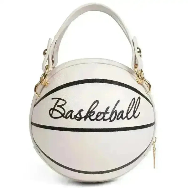 Trendy Basketball Shaped Crossbody Bag - Bear Hugs