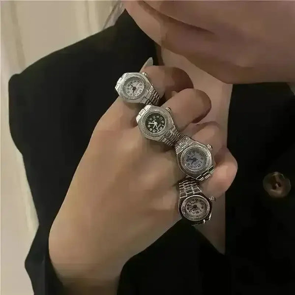 Trendy Finger Ring Watch - Bear Hugs