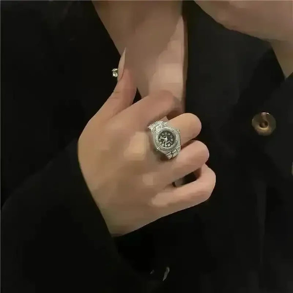 Trendy Finger Ring Watch - Bear Hugs