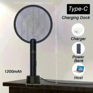 Turbo Insect Zapping Racket For Home - Bear Hugs