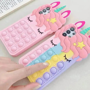 Unicorn Pop It Bubble Phone Case (For iPhone) - Bear Hugs