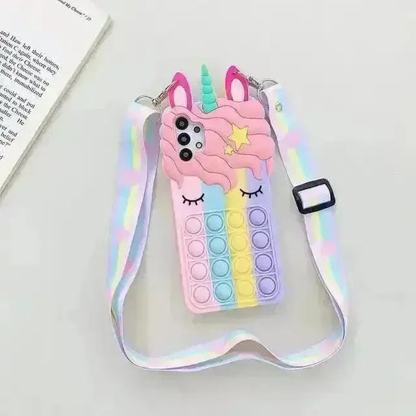 Unicorn Pop It Bubble Phone Case (For iPhone) - Bear Hugs