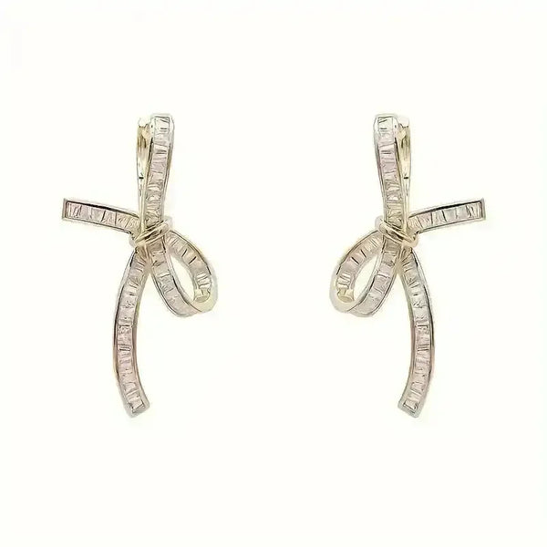 Unique Hollow Bow Stud Earrings - Bear Hugs