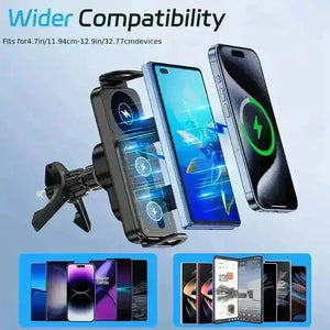 Universal 15W Wireless Car Charger Mount - Bear Hugs