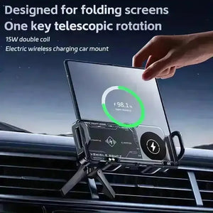 Universal 15W Wireless Car Charger Mount - Bear Hugs