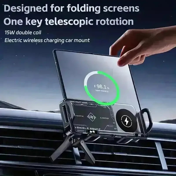 Universal 15W Wireless Car Charger Mount - Bear Hugs