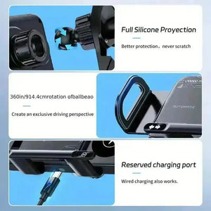 Universal 15W Wireless Car Charger Mount - Bear Hugs