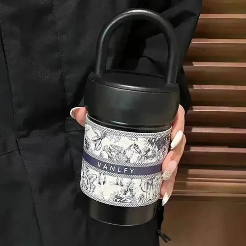 Vanlfy Premium Stainless Steel Mug (420 ml) - Bear Hugs