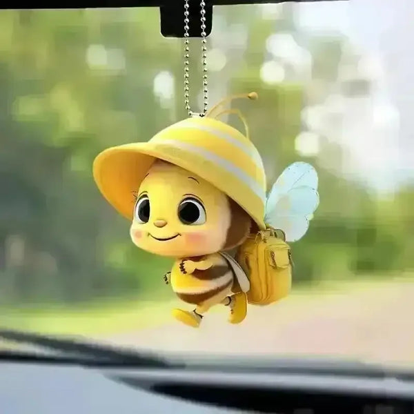 Vibrant Bee Acrylic Keychain - Bear Hugs