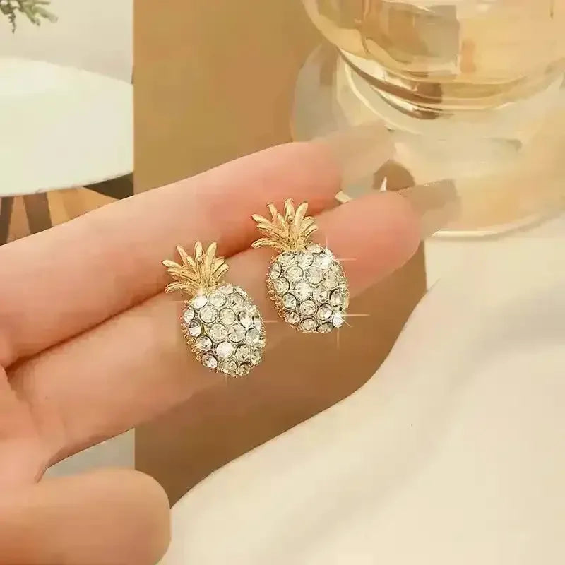 Vibrant Pineapple Stud Earrings - Bear Hugs