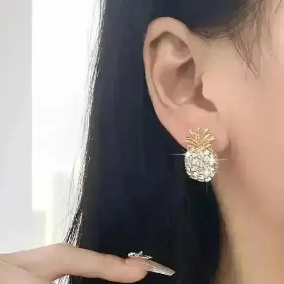 Vibrant Pineapple Stud Earrings - Bear Hugs