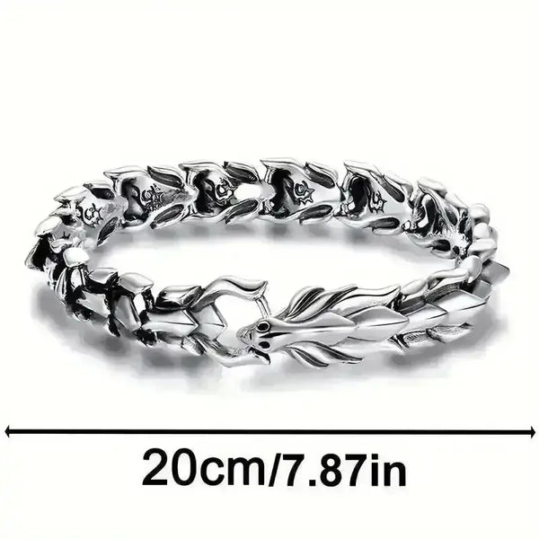 Viking Dragon Design Punk Bracelet - Bear Hugs