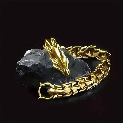 Viking Dragon Design Punk Bracelet - Bear Hugs
