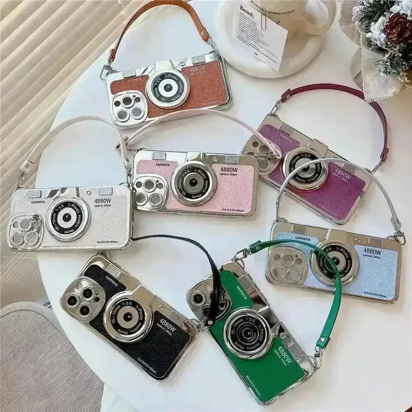 Vintage Camera Handbag Case (For iPhones) - Bear Hugs
