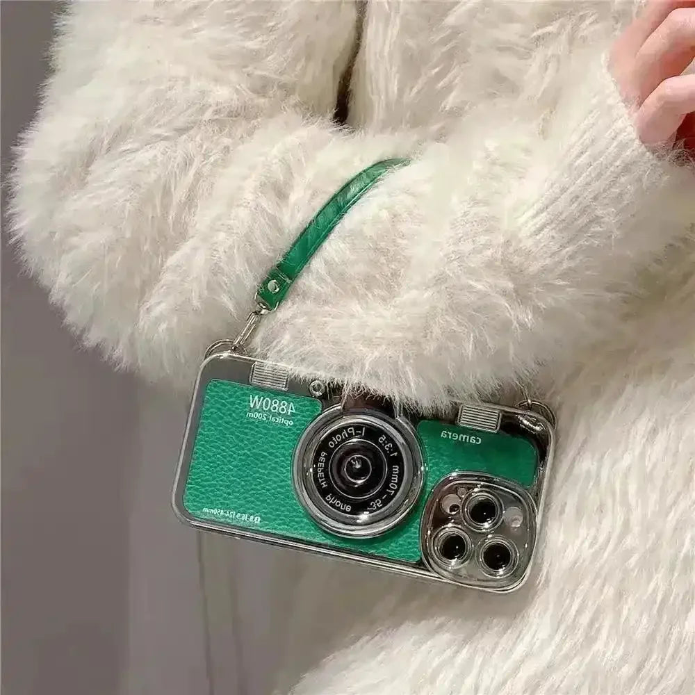 Vintage Camera Handbag Case (For iPhones) - Bear Hugs