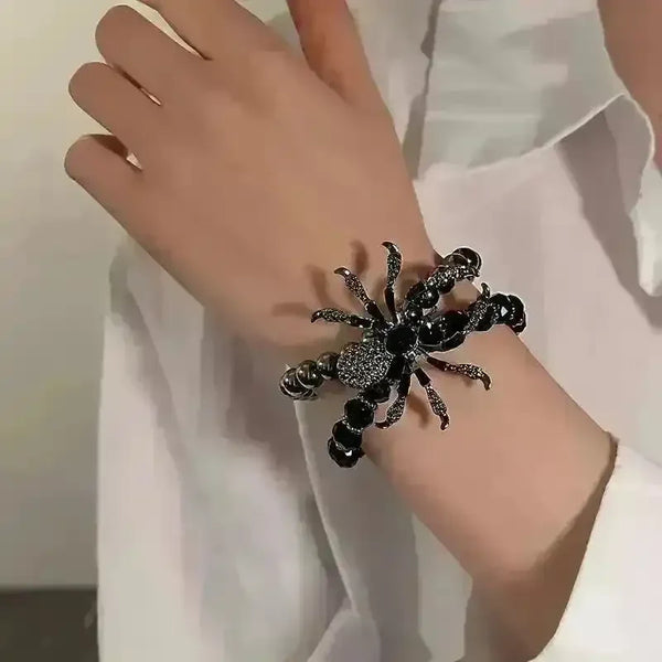 Vintage Gothic Spider Charm Bracelet - Bear Hugs