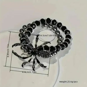 Vintage Gothic Spider Charm Bracelet - Bear Hugs