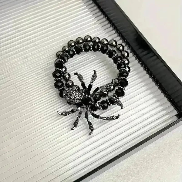 Vintage Gothic Spider Charm Bracelet - Bear Hugs