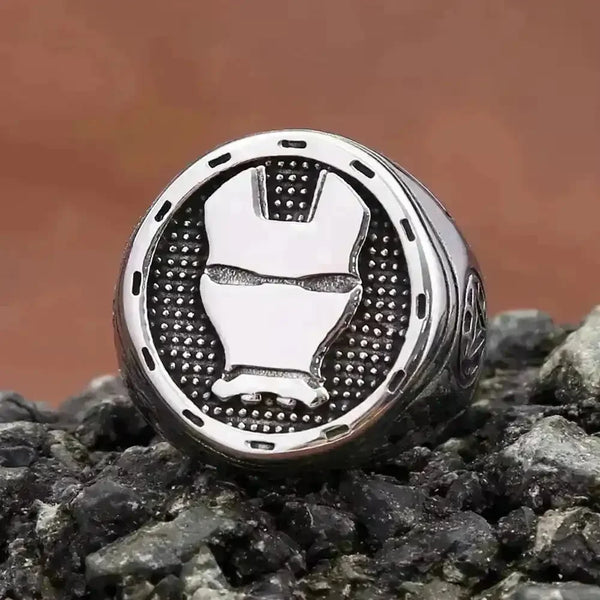 Vintage Iron Man Mask Ring - Bear Hugs