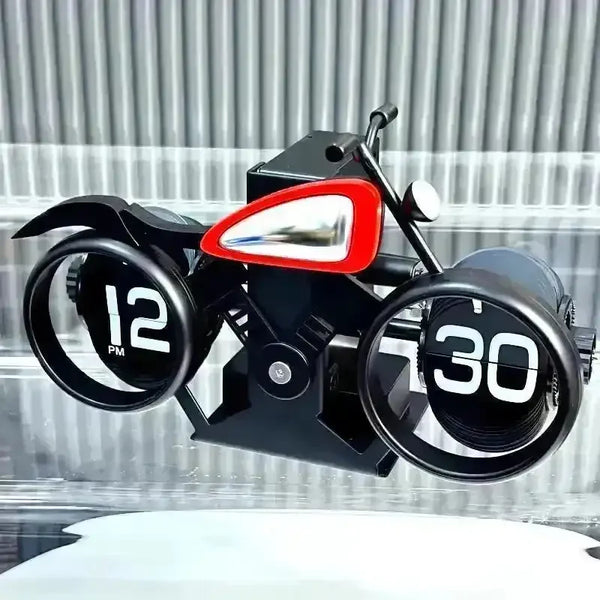 Vintage Motorcycle Flip Clock - Bear Hugs