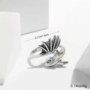 Vintage Silver Dragon Ring - Bear Hugs