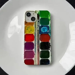Watercolor Palette Art Cover (For iPhones) - Bear Hugs