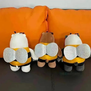 We Bare Bears Bee Plushies (20 cm) - Bear Hugs