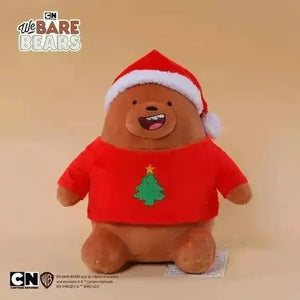 We Bare Bears Christmas Edition Plushies (25 cm) - Bear Hugs