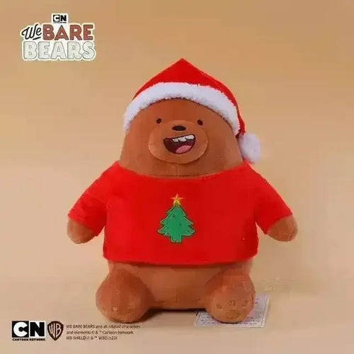 We Bare Bears Christmas Edition Plushies (25 cm) - Bear Hugs
