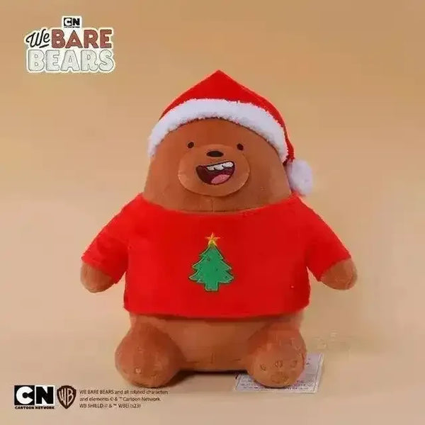 We Bare Bears Christmas Edition Plushies (25 cm) - Bear Hugs