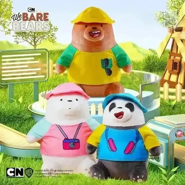 We Bare Bears Field Trip Edition Plushies (25 cm) - Bear Hugs