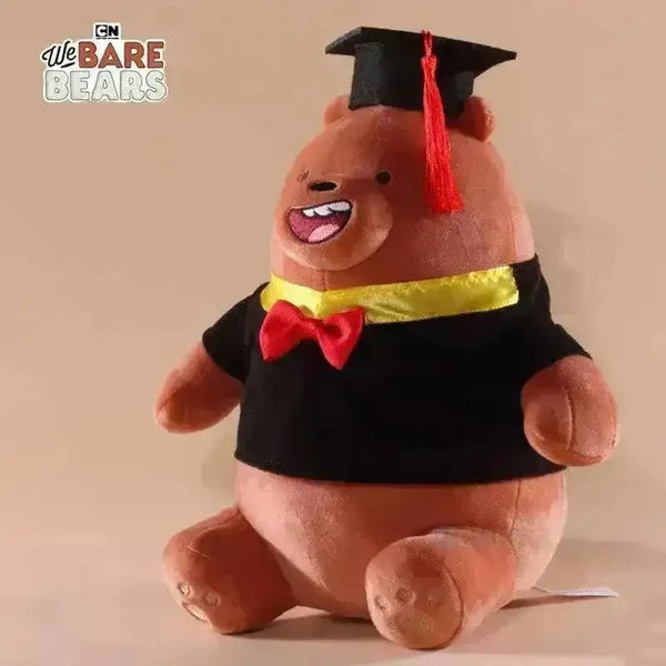 We Bare Bears Graduation Edition Plushies - Bear Hugs