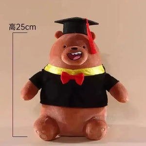 We Bare Bears Graduation Edition Plushies - Bear Hugs