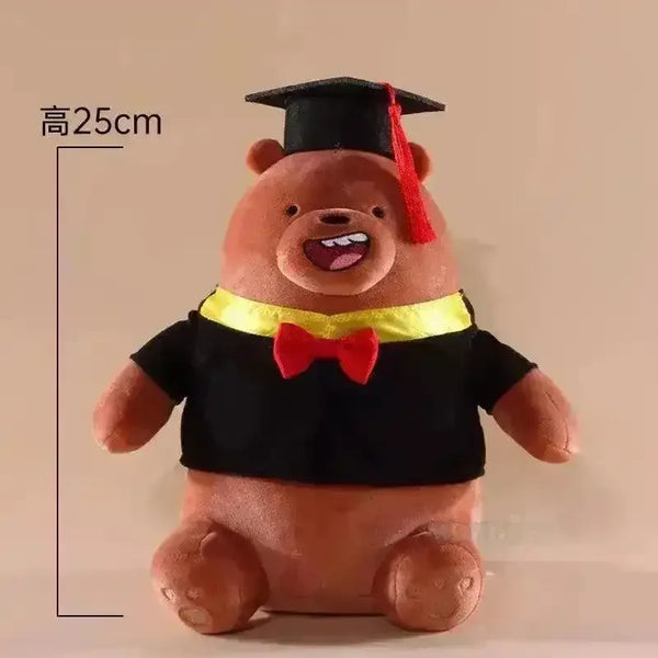 We Bare Bears Graduation Edition Plushies - Bear Hugs