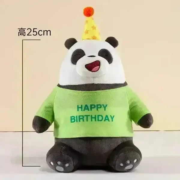 We Bare Bears Happy Birthday Edition Plushies - Bear Hugs