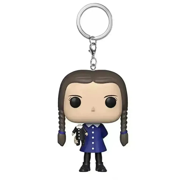 Wednesday Addams 3D Keychain - Bear Hugs