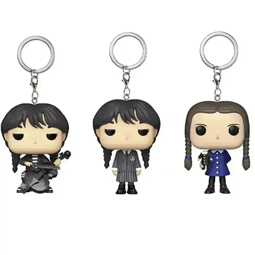 Wednesday Addams 3D Keychain - Bear Hugs