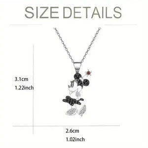Whimsical Minnie Mouse Pendant - Bear Hugs