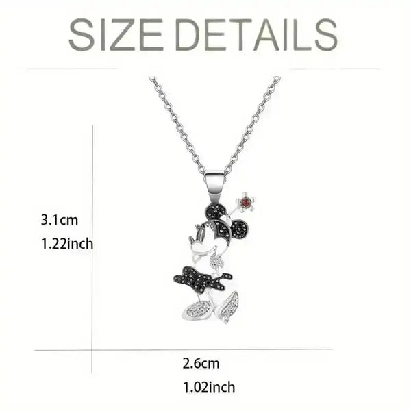 Whimsical Minnie Mouse Pendant - Bear Hugs