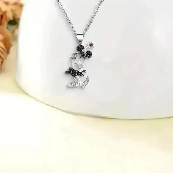 Whimsical Minnie Mouse Pendant - Bear Hugs
