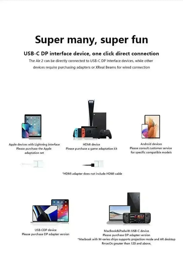 XREAL Air 2 Pro Smart AR Glasses - Bear Hugs