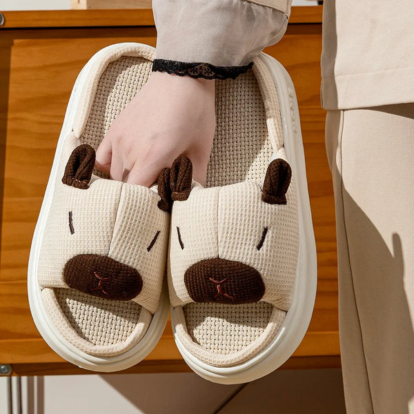 Cute Capybara Indoor Slippers - Bear Hugs