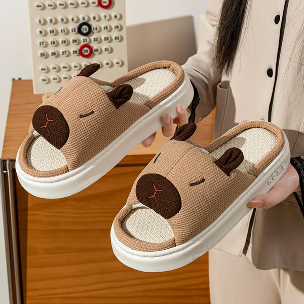 Cute Capybara Indoor Slippers - Bear Hugs