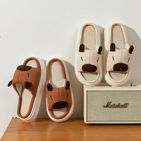 Cute Capybara Indoor Slippers - Bear Hugs