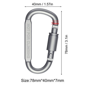Tactical Aluminum D-Ring Carabiner