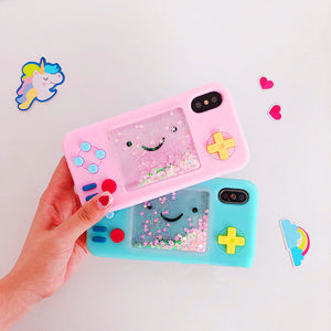 Kawaii Liquid Game Consoles Phone Case for iphone 6/6s/6plus/7/7plus/8/8P/X/XS/XR/XsMax/11/11pro/11pro max PN0031 - Bear Hugs